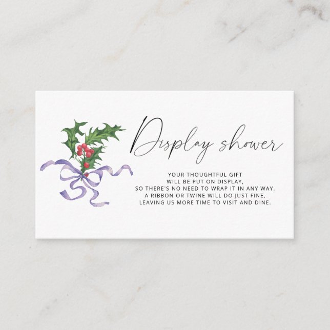 Carte D'accompagnement Branche d'hiver (Devant)