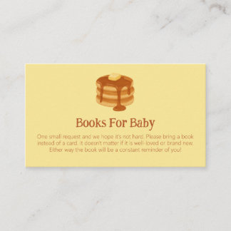 Carte D'accompagnement Breakfast Brunch Theme Baby Shower Book Request
