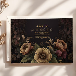Carte D'accompagnement Bridal royale victorienne gothique florale
