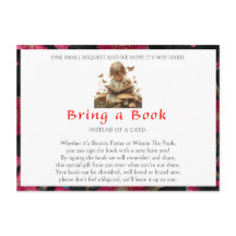 Bring a Book Baby Girl Puppy Red Flowers  