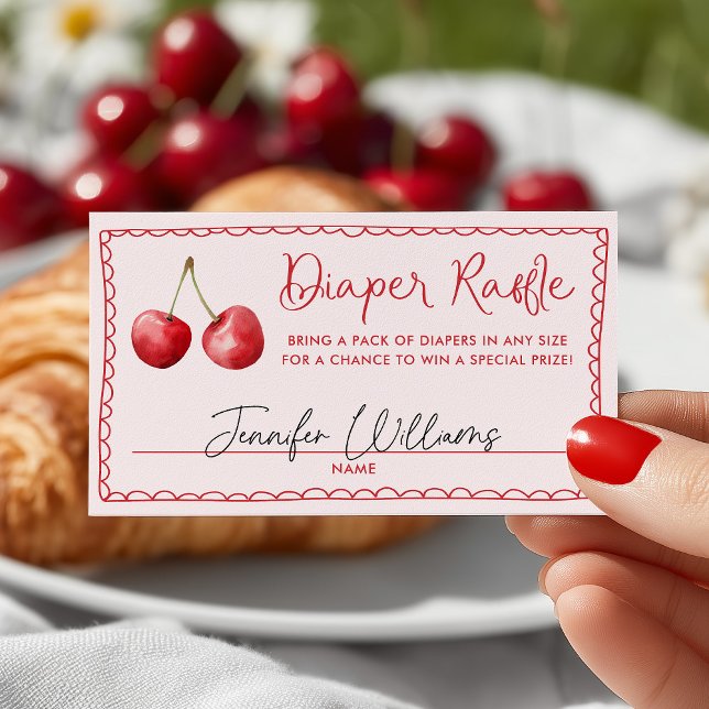 Carte D'accompagnement Brochure à Baby shower de cerise en gros (Créateur téléchargé)