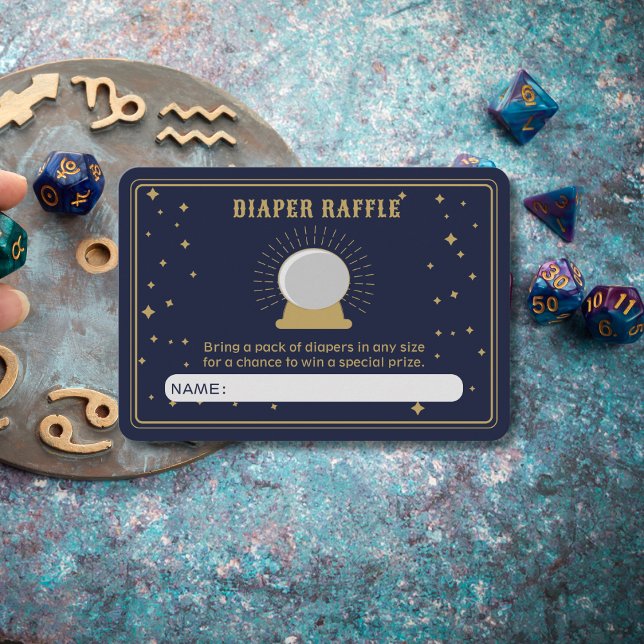 Carte D'accompagnement Brochure à boule en cristal Fortune Teller Raffle (Créateur téléchargé)
