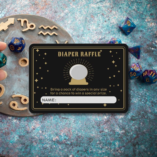 Carte D'accompagnement Brochure à boule en cristal Fortune Teller Raffle (Créateur téléchargé)