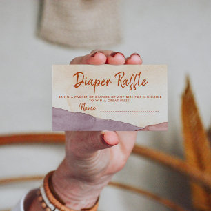 Carte D'accompagnement Brochure à couches Boho Abstrait Desert et Sunshin