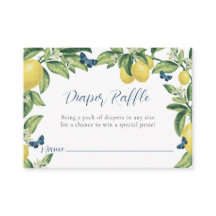 Brochure Baby shower citron papillon