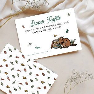 Carte D'accompagnement Brochure Baby shower de livre de bois