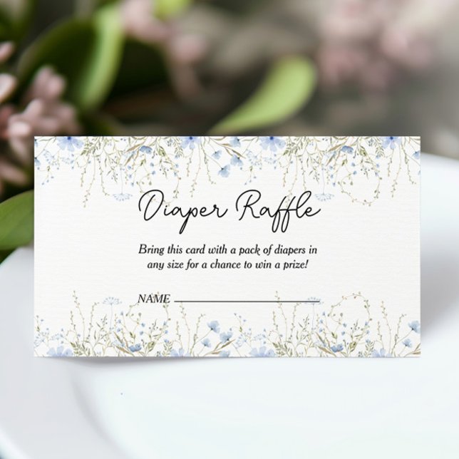 Carte D'accompagnement Brochure de Baby shower de Cornflower bleu (Créateur téléchargé)