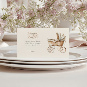 Carte D'accompagnement Brochure de couches Vintages pour bébé Boho