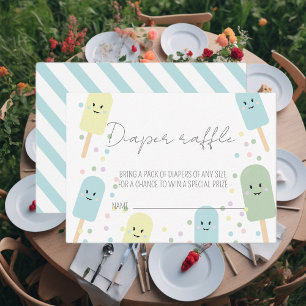 Carte D'accompagnement Brochure de crème glacée Confetti Baby shower Déch