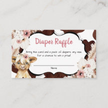 Brochure de vache Boho Rose Floral Highland