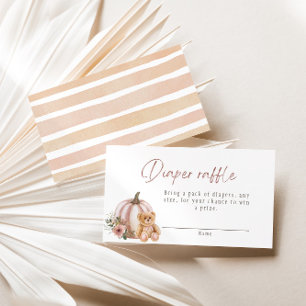 Carte D'accompagnement Brochure en peluche et chiche Citrouille