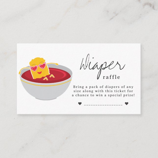 Carte D'accompagnement Brouille Ruffle mignon Petit Nugget fille Baby sho (Devant)