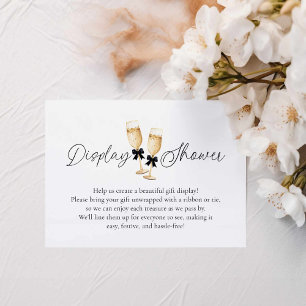 Carte D'accompagnement Brunch et bubbly Afficher douche