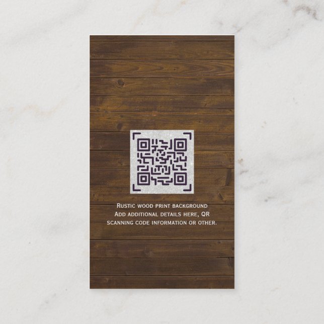 Carte D'accompagnement Budget QR Code Website RSVP Mariage de l'hôtel Dét (Dos)