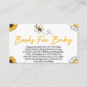 Carte D'accompagnement Bumble Bee Baby shower Livres Pour Baby Card