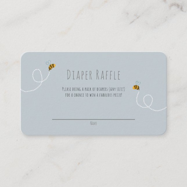 Carte D'accompagnement Bumble Bee Honey Bear Sexe Baby shower neutre (Devant)