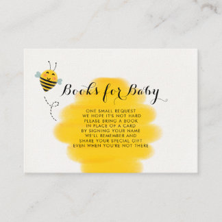 Carte D'accompagnement Bumble Bee Yellow Baby shower Demande de réservati