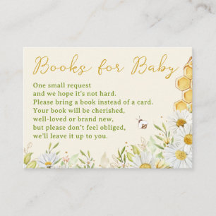 Carte D'accompagnement Bumblebee Books for Baby Honeybee Bee Book Request