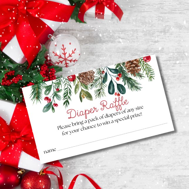 Carte D'accompagnement Bundle Joy Christmas Baby shower Déchets Raffle (Créateur téléchargé)