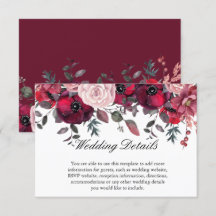 Burgundy Florom Blush Blue FlorMariage