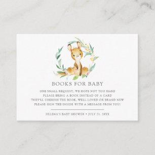 Carte D'accompagnement Bush Baby Kangaroo Baby shower Book