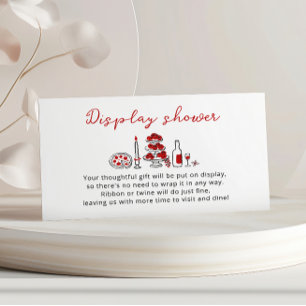 Carte D'accompagnement C’est Amore Whimsical Italien Red Display Show