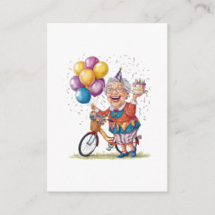 Carte D'accompagnement Cadeau d'anniversaire humoristique pour grand-mère