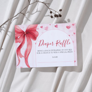 Carte D'accompagnement Cadeau de Bébé de la Saint-Valentin Tirage au Sort
