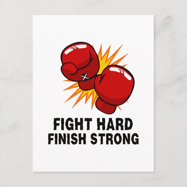 Carte D'accompagnement Cadeau de boxe (Devant)