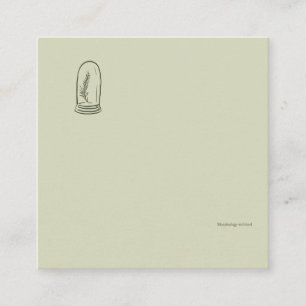 Carte D'accompagnement Cadeau de lecteur du jardin de botanique de l'acad