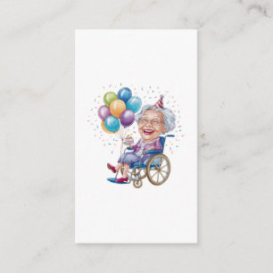 Carte D'accompagnement Cadeau drôle d'anniversaire pour grand-mère âgée p