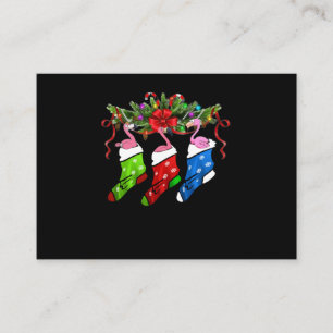 Carte D'accompagnement Cadeau Flamant rose   Joyeux Flamant rose de Noël