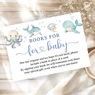Carte D'accompagnement Cadeau livre pour bébé pour une douche de bébé Aho