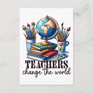 Carte D'accompagnement Cadeau pour Enseignant   Les Enseignants Changent 