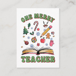 Carte D'accompagnement Cadeau pour Enseignant   Un Enseignant Joyeux