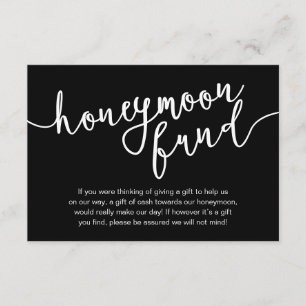 Carte D'accompagnement Cadeau pour la Lune de Miel, Argent, Mariage Moder