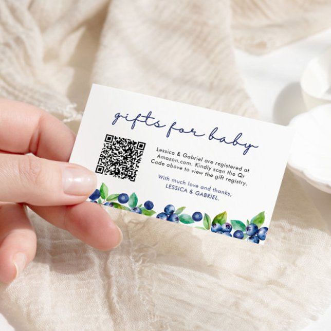 Carte D'accompagnement Cadeaux Berry Sweet Pour Registre Baby shower (Créateur téléchargé)