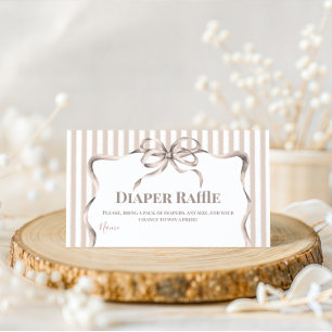 Carte D'accompagnement Café Bébé Beige Vintage Baby Shower Couches Bébé
