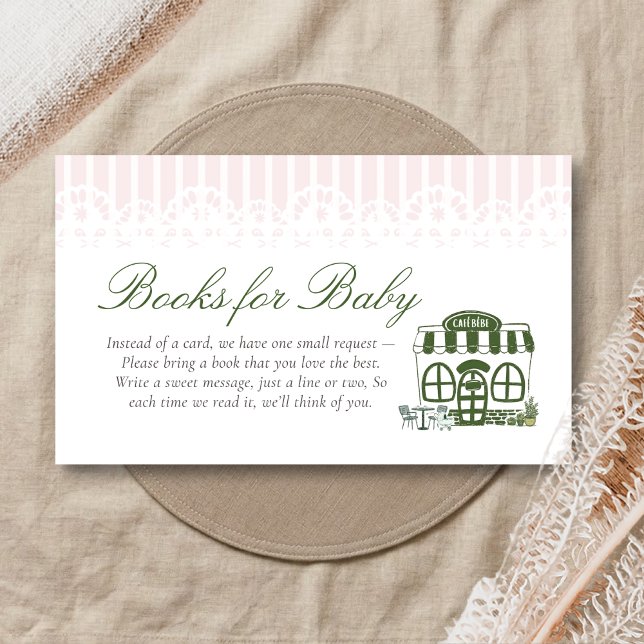 Carte D'accompagnement Cafe Bebe Café Bébé Livres pour Bébé (Baby is Brewing Coffee Cafe Bebe Baby Shower Books for Baby)