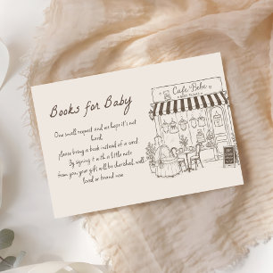 Carte D'accompagnement Cafe Bebe Livres pour bébé café neutre en matière