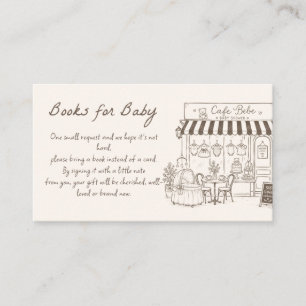 Carte D'accompagnement Cafe Bebe Livres pour bébé café neutre en matière