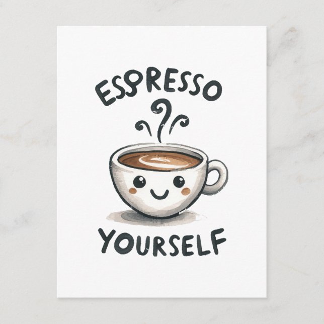 Carte D'accompagnement Café Espresso Yourself (Devant)