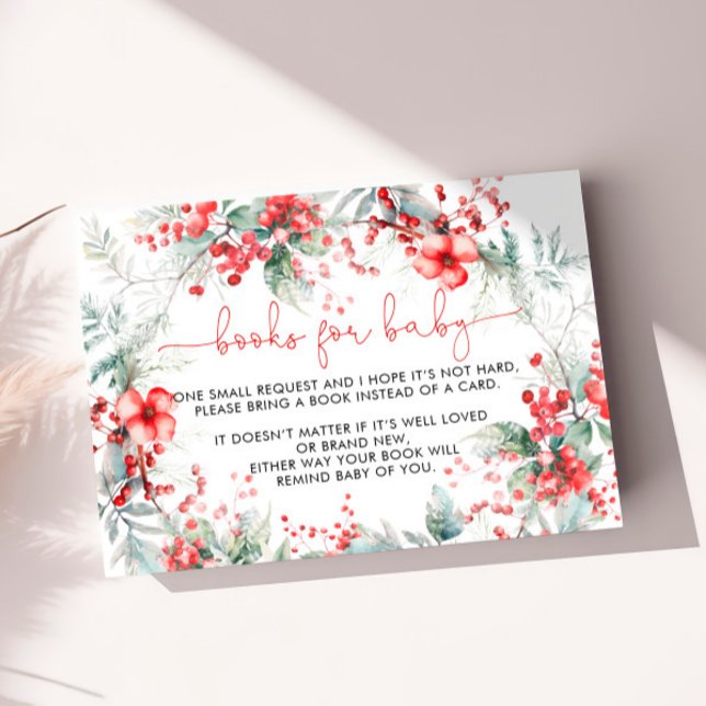 Carte D'accompagnement Cahier de Baby shower de Noël Berry pour Baby Card (Créateur téléchargé)