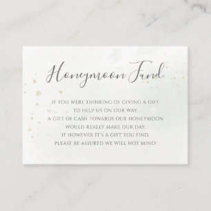 Carte D'accompagnement Caisse de Lune de Miel Élégante Eucalyptus Vert Do