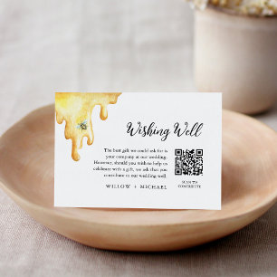 Carte D'accompagnement CALLA Bee Wishing Well, Honeymoon Fund QR Card