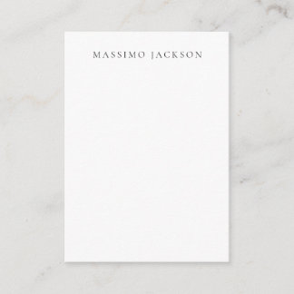 Carte D'accompagnement Calligraphie chic simple noir et blanc de son prop
