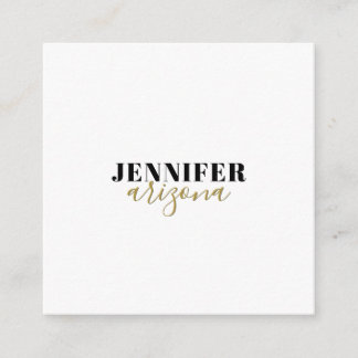 Carte D'accompagnement Calligraphie Elegant Plain Ajouter son propre nom