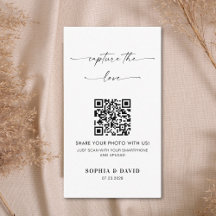 Calligraphie Mariage Capturer l'amour Code QR