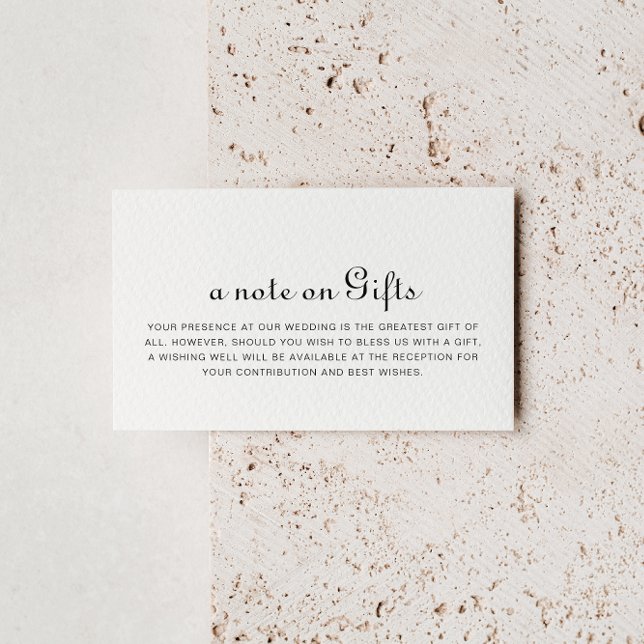 Carte D'accompagnement Calligraphie minimaliste Mariage désirant bien (Créateur téléchargé)