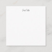 Calligraphie minimaliste noire blanche